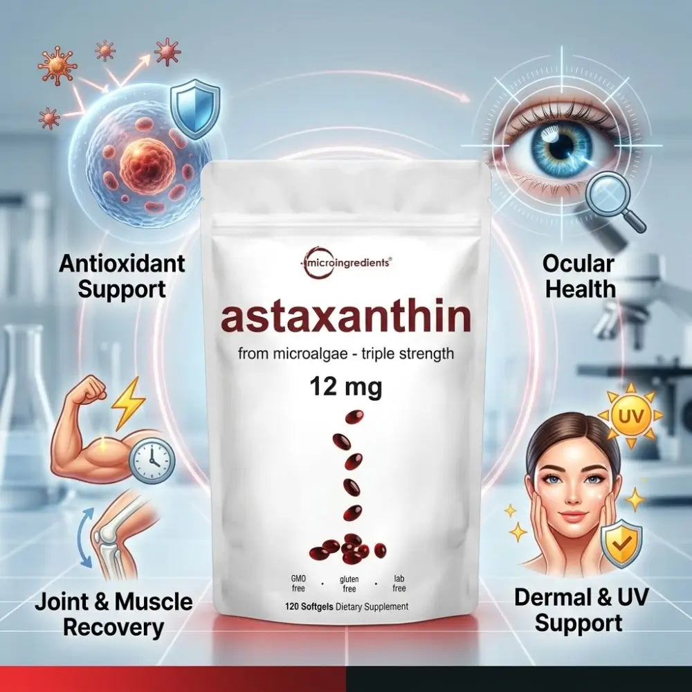 ASTAXANTHIN - El antioxidante natural más poderoso